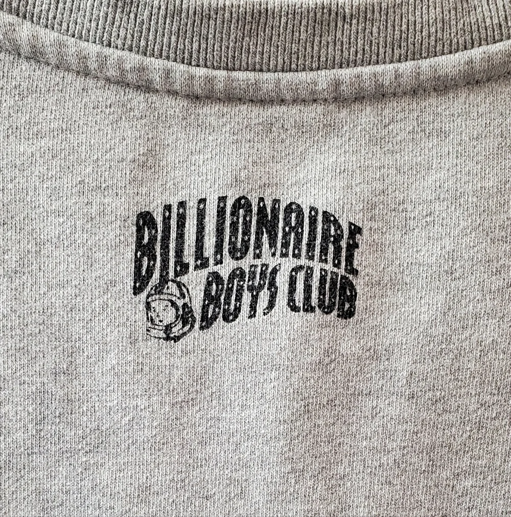 Rare Billionaire Boys Club Gray Crewneck Sweetshirt with Green Logo. Sz M